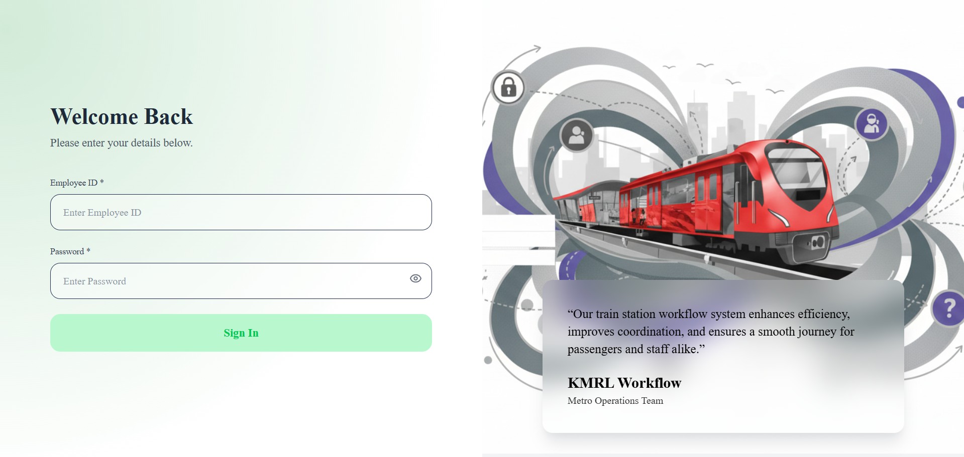 KMRL — SIH Solution
